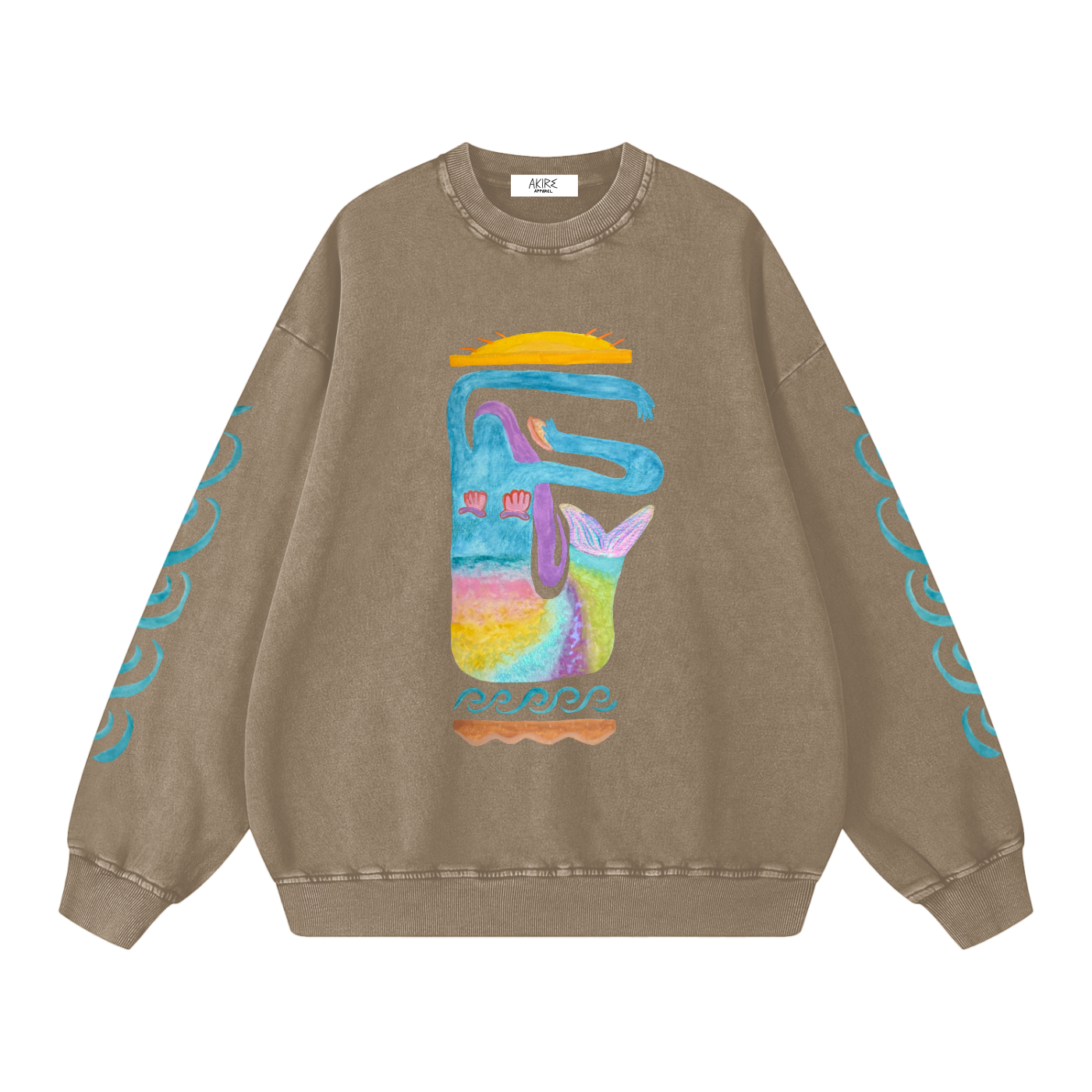 MER - Heavyweight Loose Vintage Wash Sleeve Print