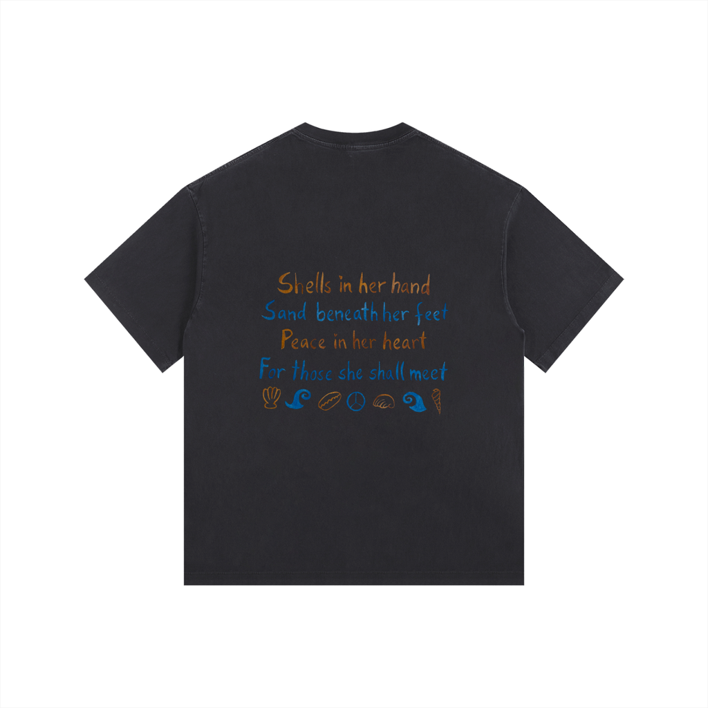 SHELL POEM - Vintage Wash Relaxed Drop Shoulder