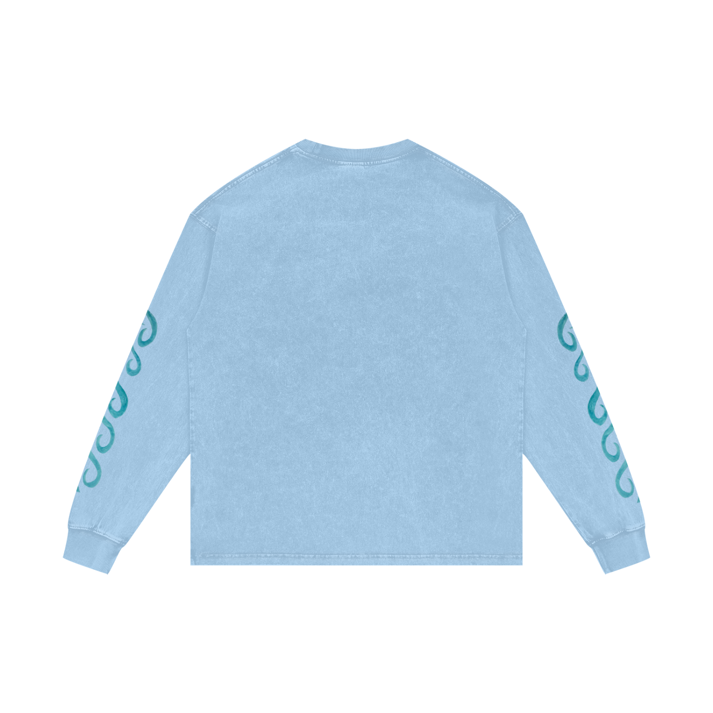 MER - Acid Wash Oversize Long Sleeve Print