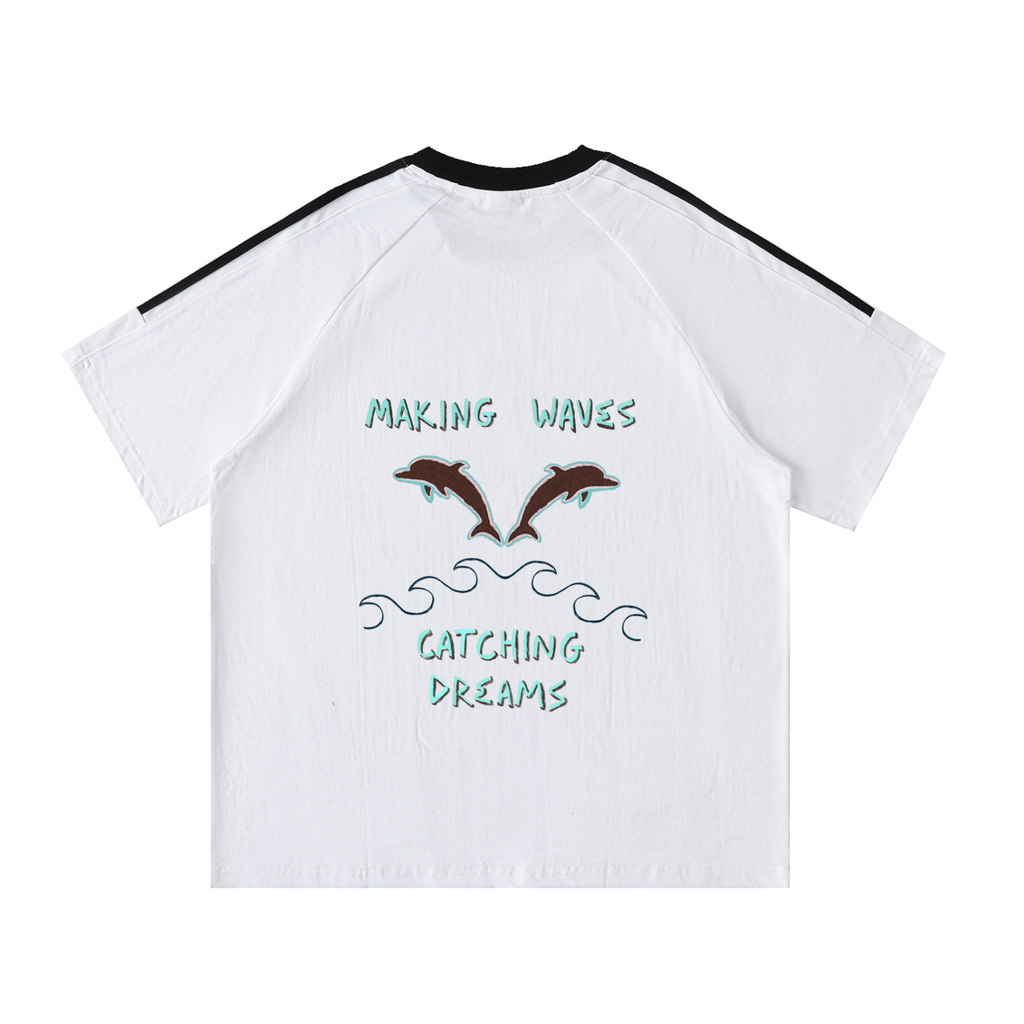 Gone Fishing - Contrast Stripe Crewneck