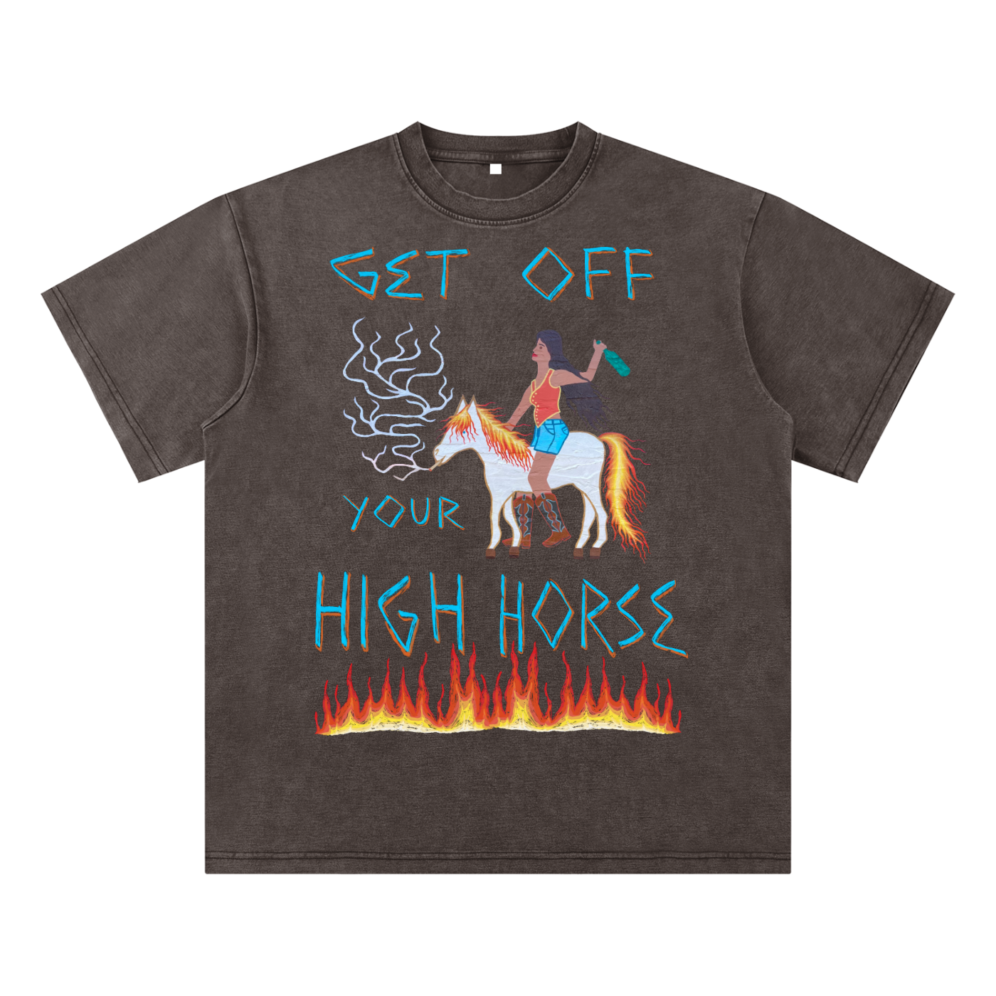 Get Off Your High Horse - Bamboo Slub/Snow Wash