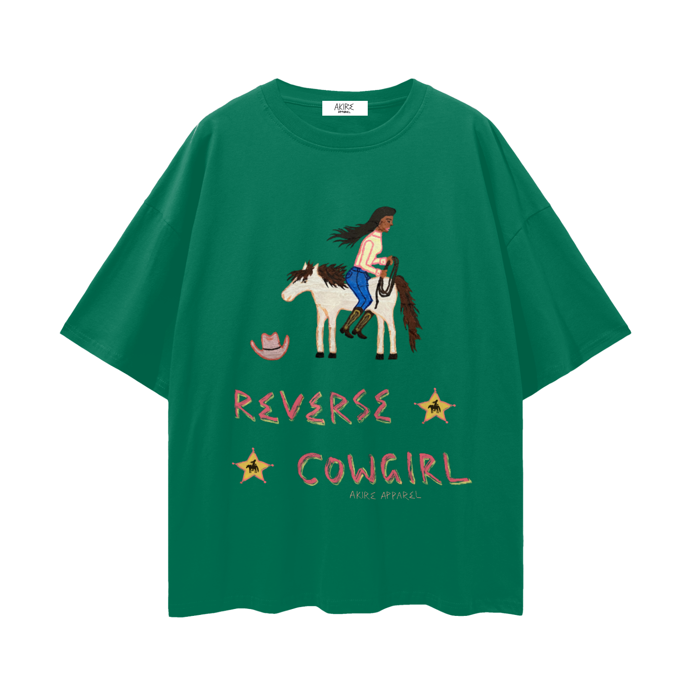 Reverse Cowgirl - Oversize Deep Drop Shoulder