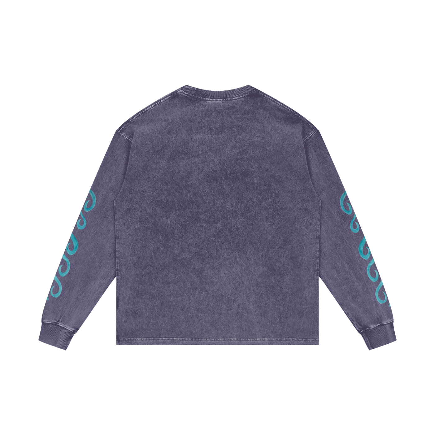 MER - Acid Wash Oversize Long Sleeve Print