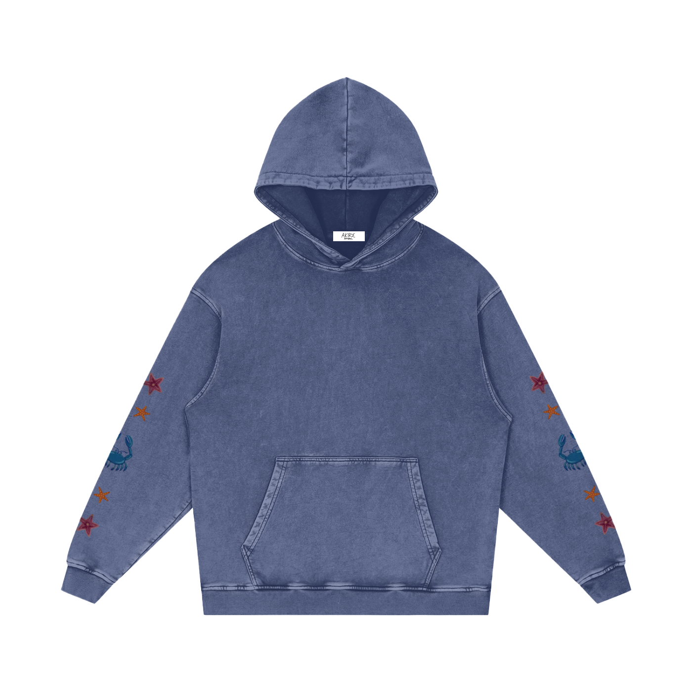 OUT THERE - Heavyweight Snow Washed Loose Hoodie