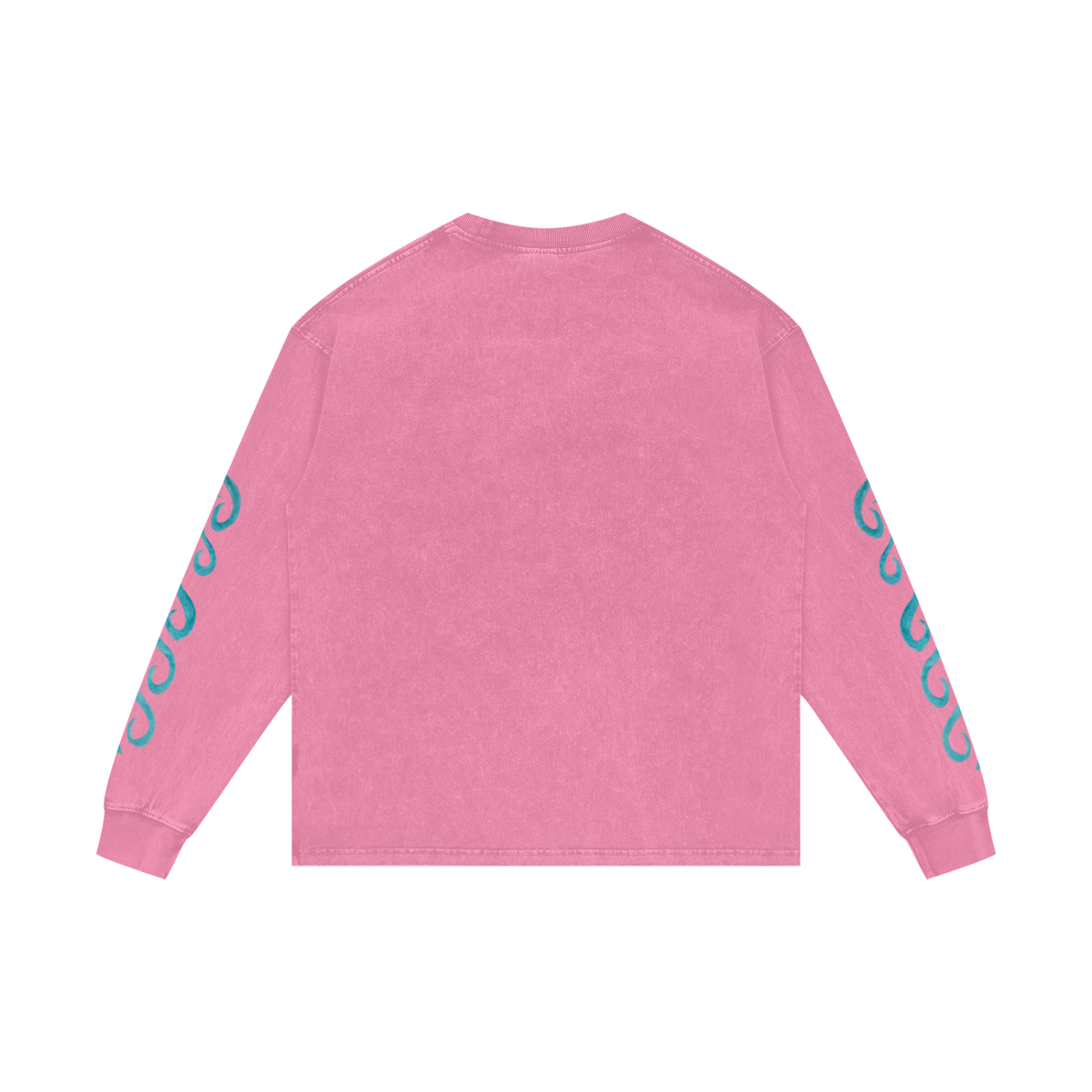 MER - Acid Wash Oversize Long Sleeve Print