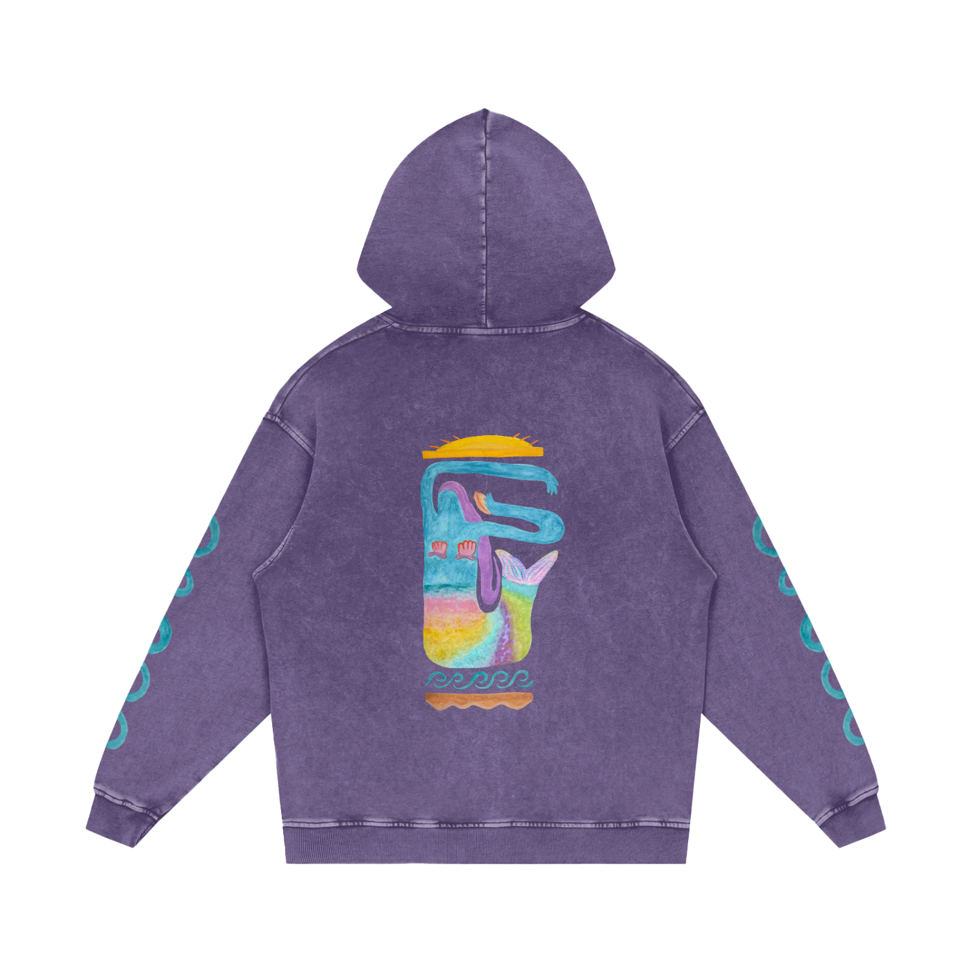 MER - Heavyweight Snow Washed Loose Hoodie