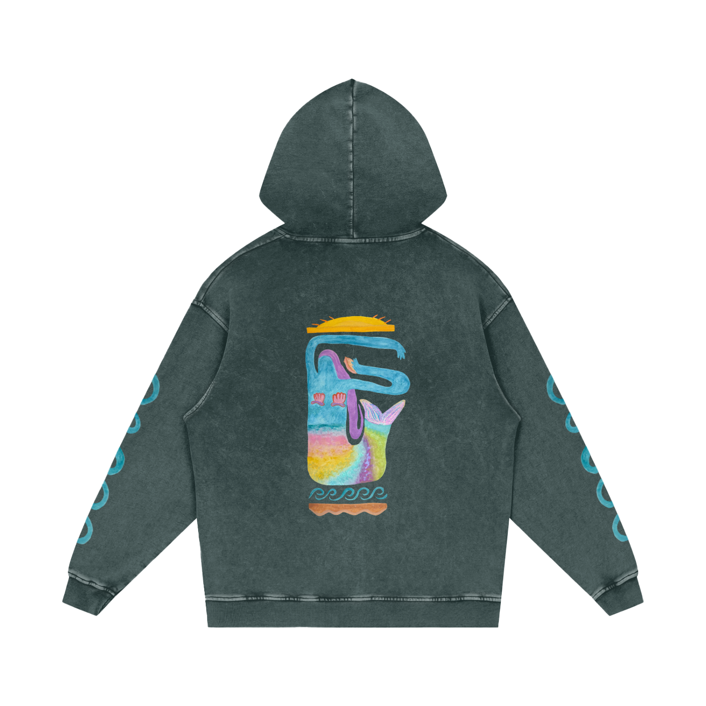 MER - Heavyweight Snow Washed Loose Hoodie