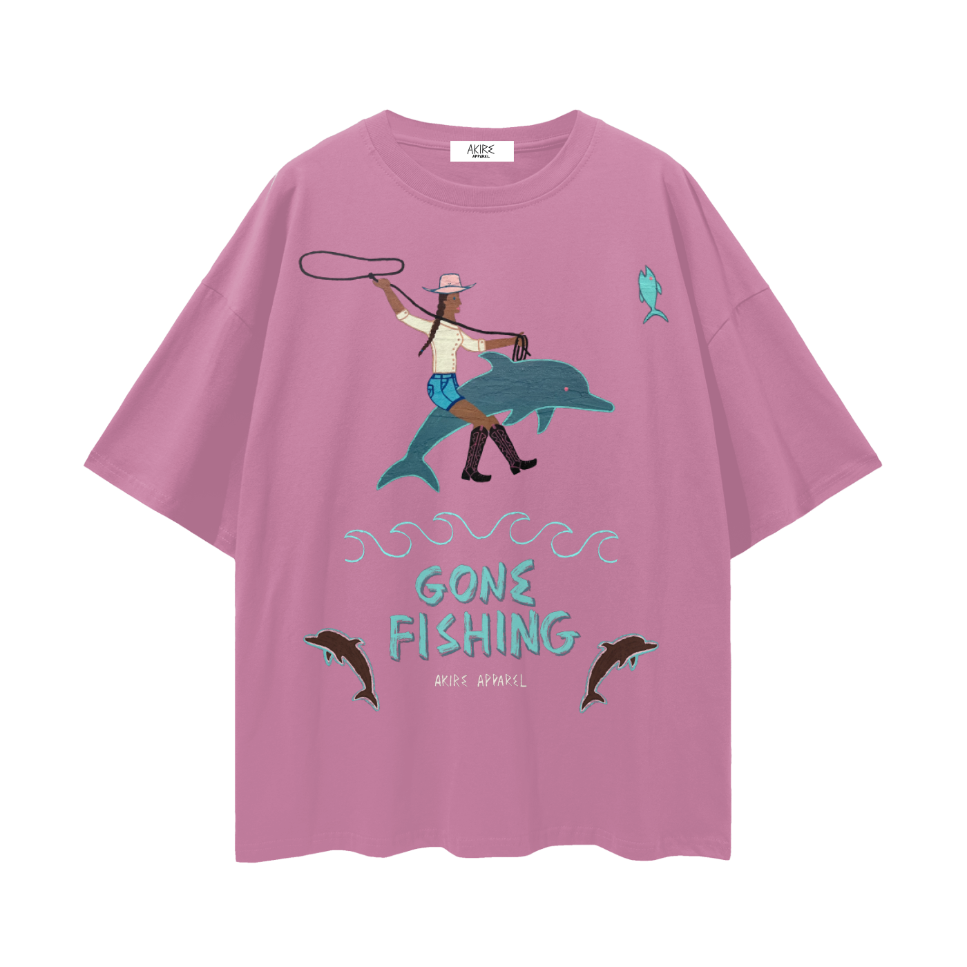 Gone Fishing - Oversize Deep Drop Shoulder