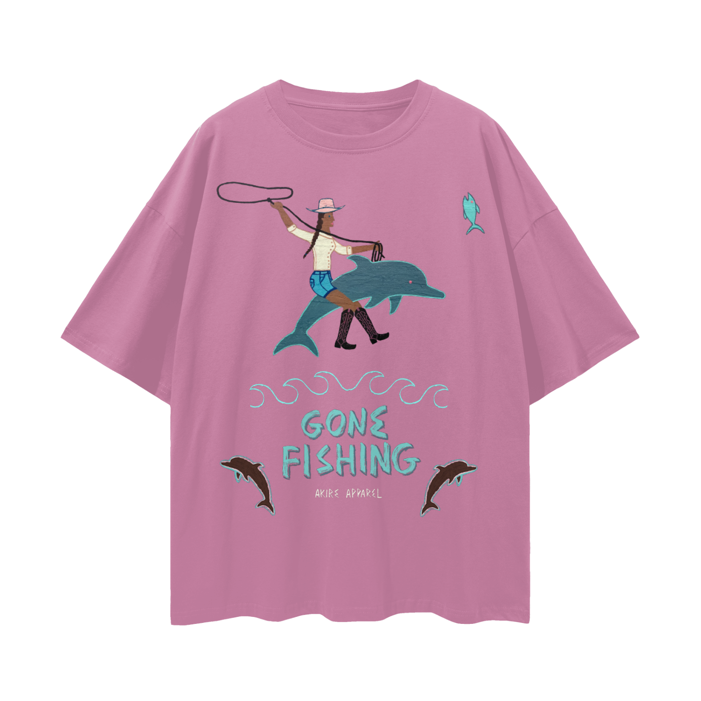 Gone Fishing - Oversize Deep Drop Shoulder