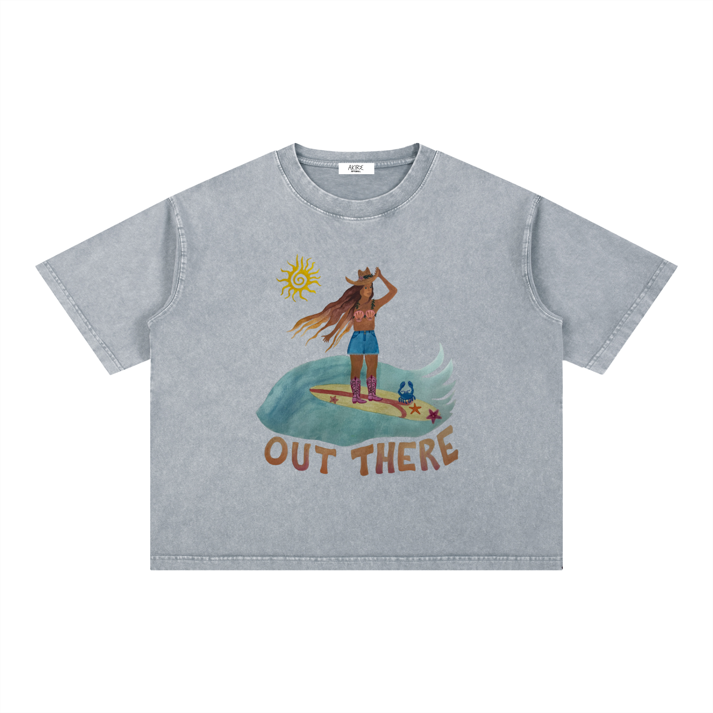OUT THERE - Mineral Wash Boxy Thick