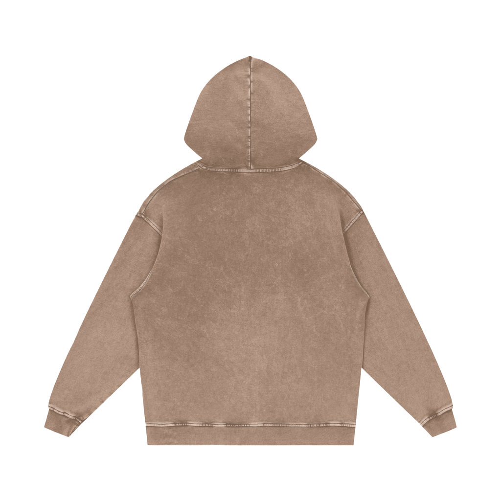 MUD HUNTER - Heavyweight Snow Washed Loose Hoodie
