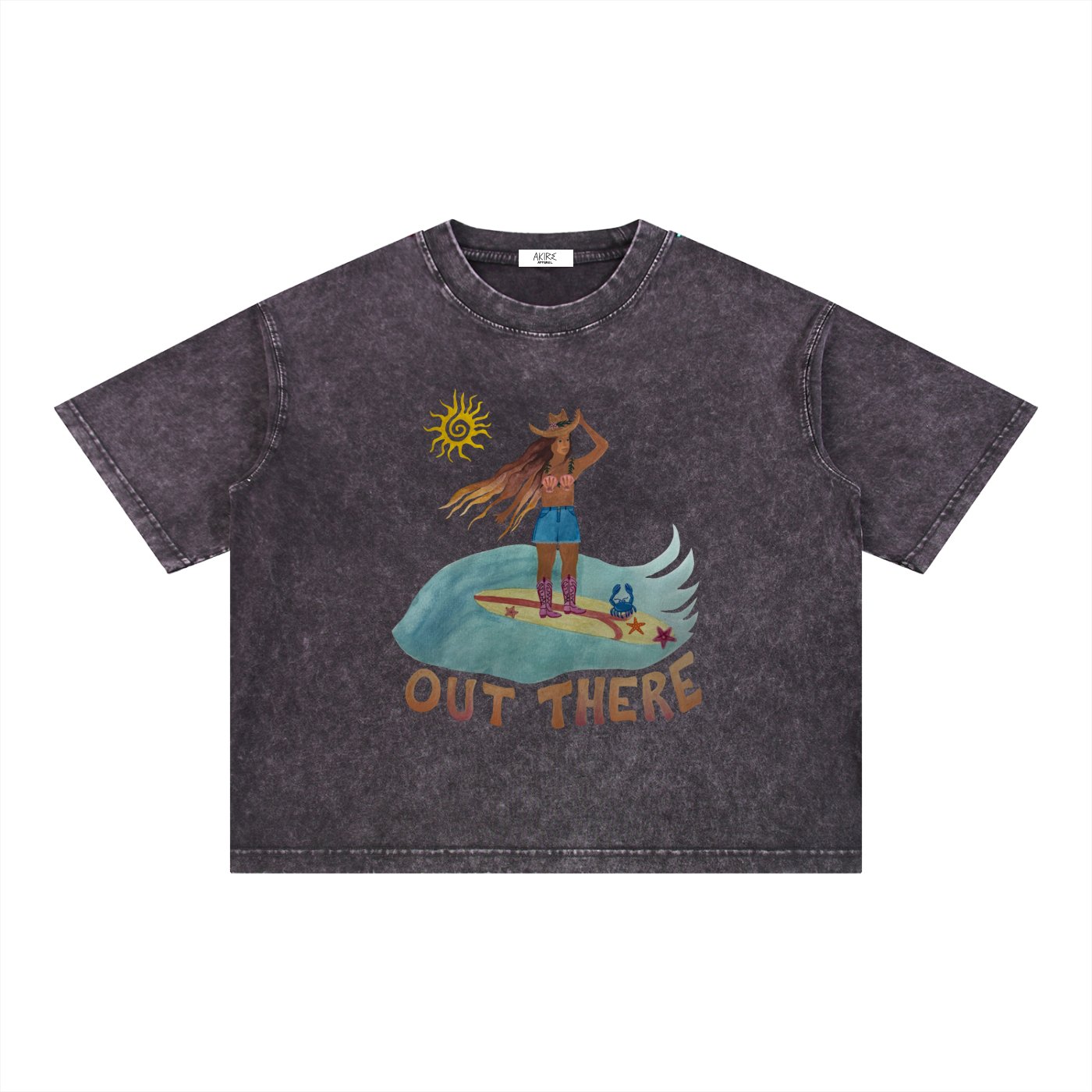 OUT THERE - Mineral Wash Boxy Thick