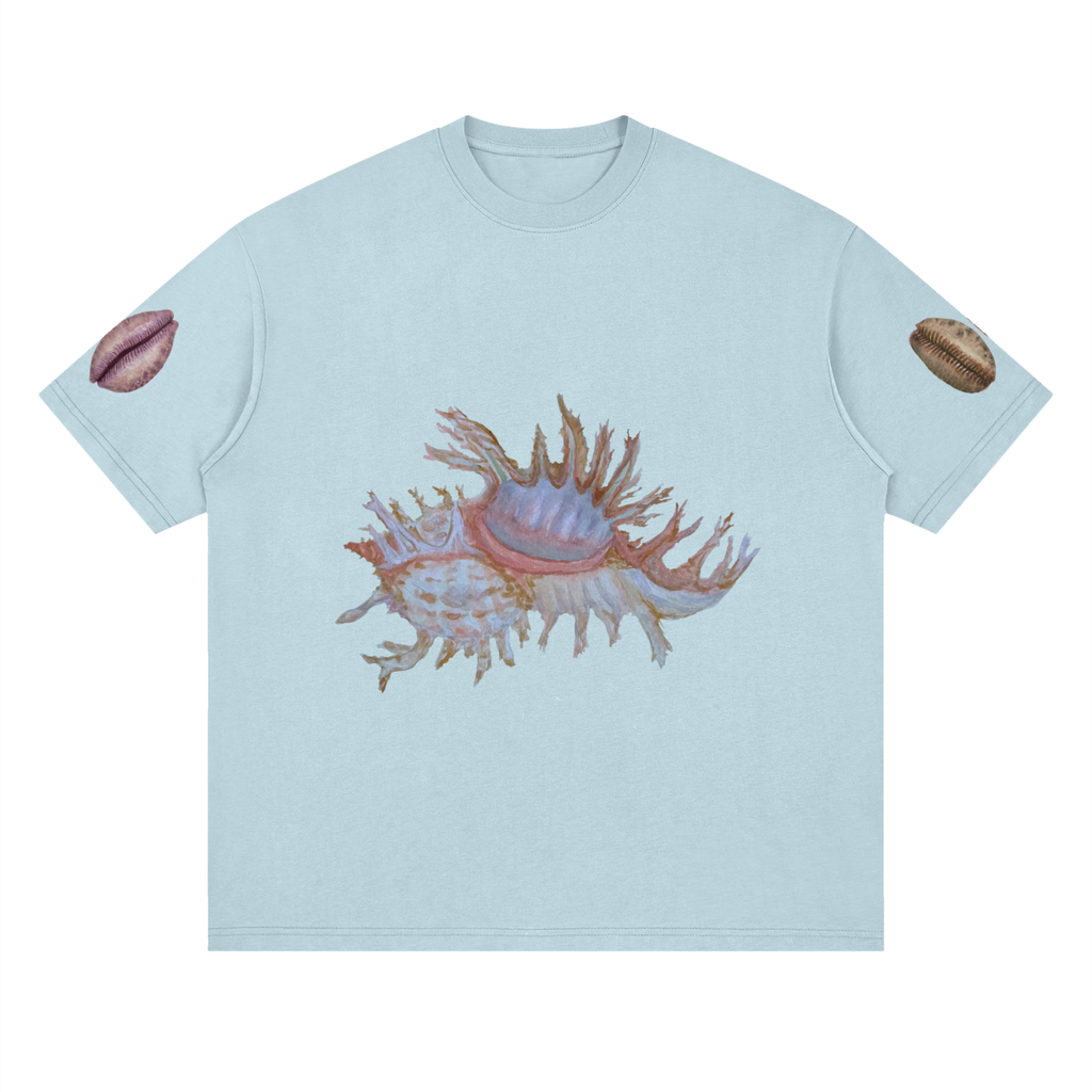SHELLS - Deep Drop Shoulder Printed Sleeve