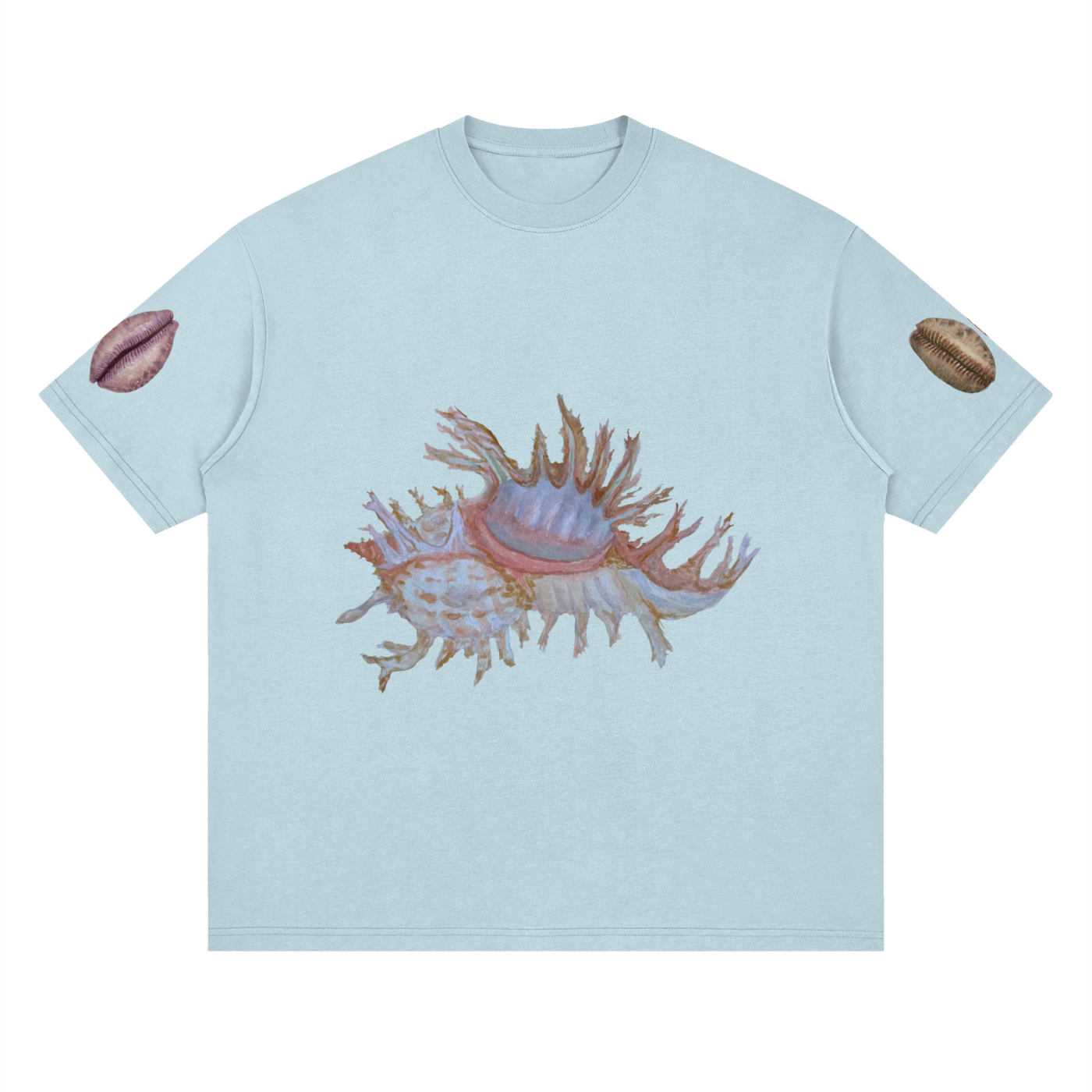 SHELLS - Deep Drop Shoulder Printed Sleeve