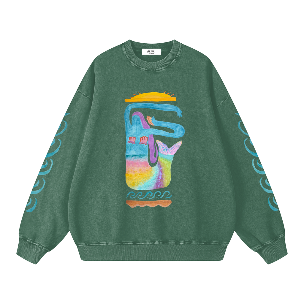 MER - Heavyweight Loose Vintage Wash Sleeve Print