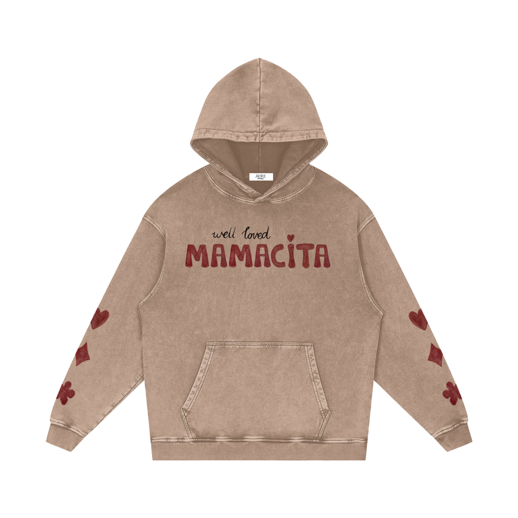 Mamacita - Loose Hoodie/Snow Washed