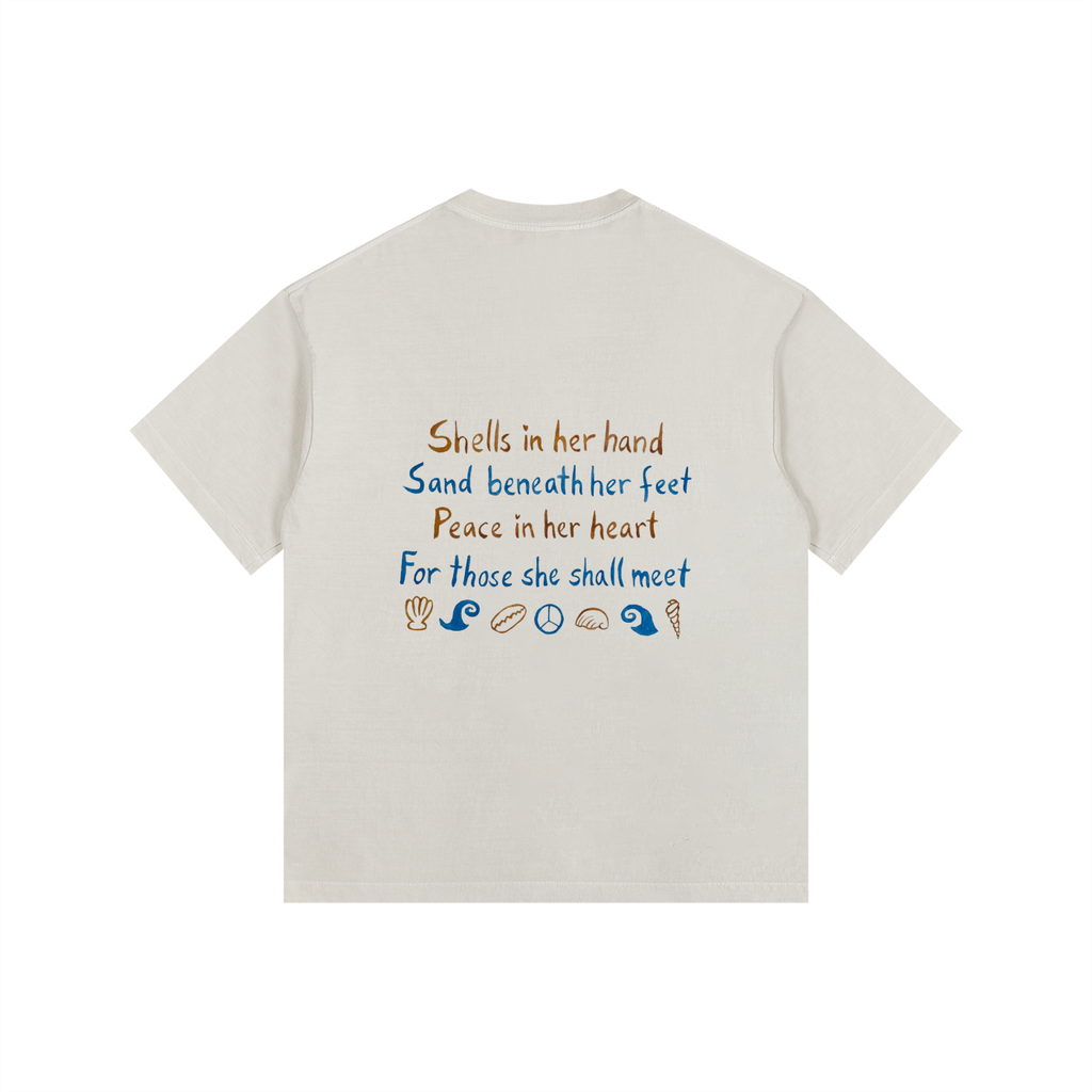 SHELL POEM - Vintage Wash Relaxed Drop Shoulder