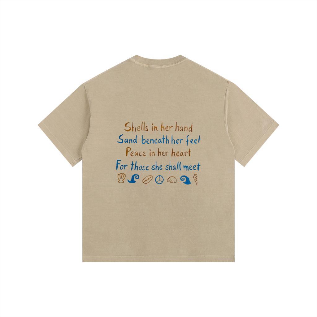 SHELL POEM - Vintage Wash Relaxed Drop Shoulder