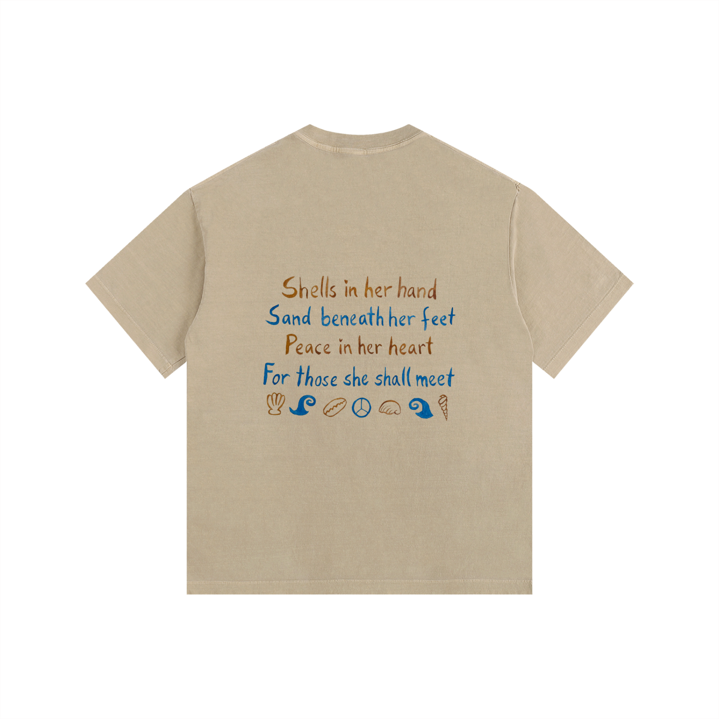 SHELL POEM - Vintage Wash Relaxed Drop Shoulder