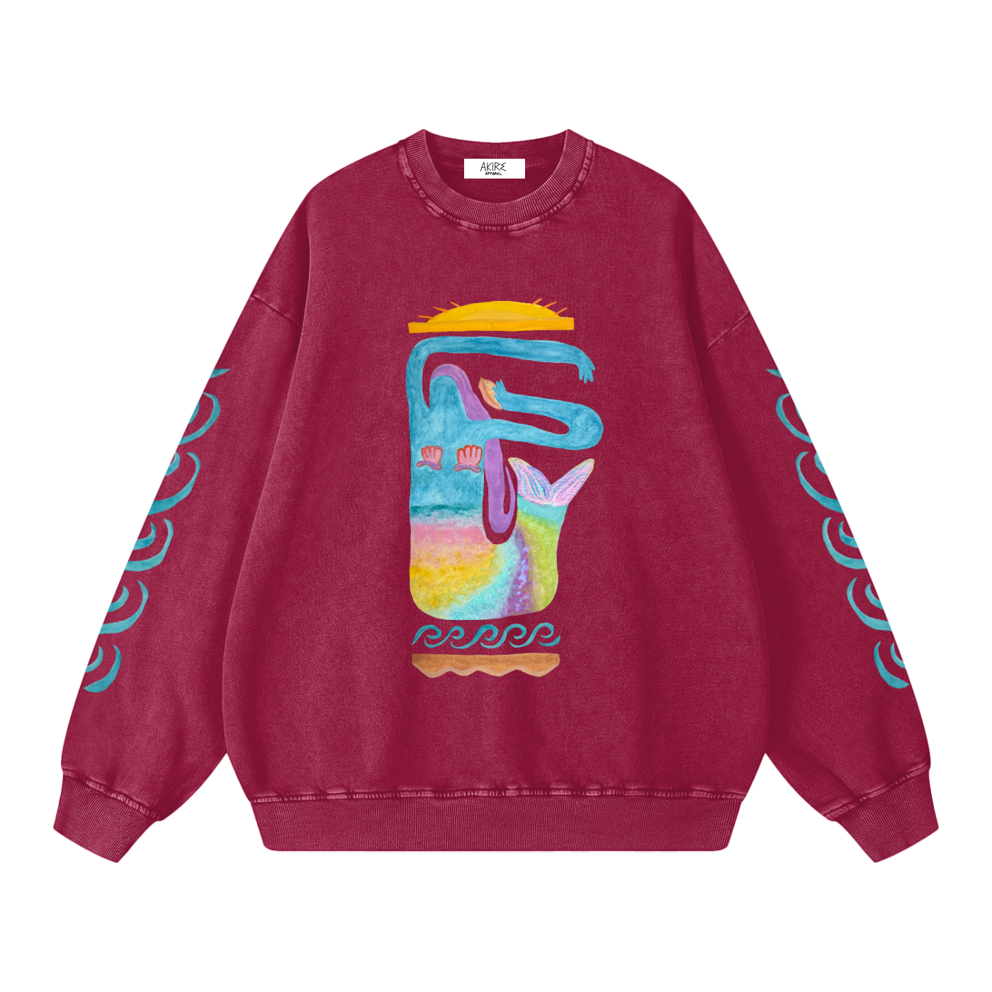 MER - Heavyweight Loose Vintage Wash Sleeve Print