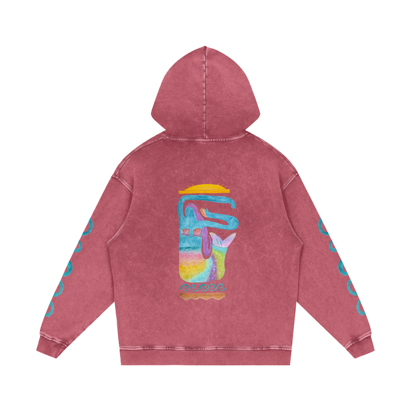 MER - Heavyweight Snow Washed Loose Hoodie