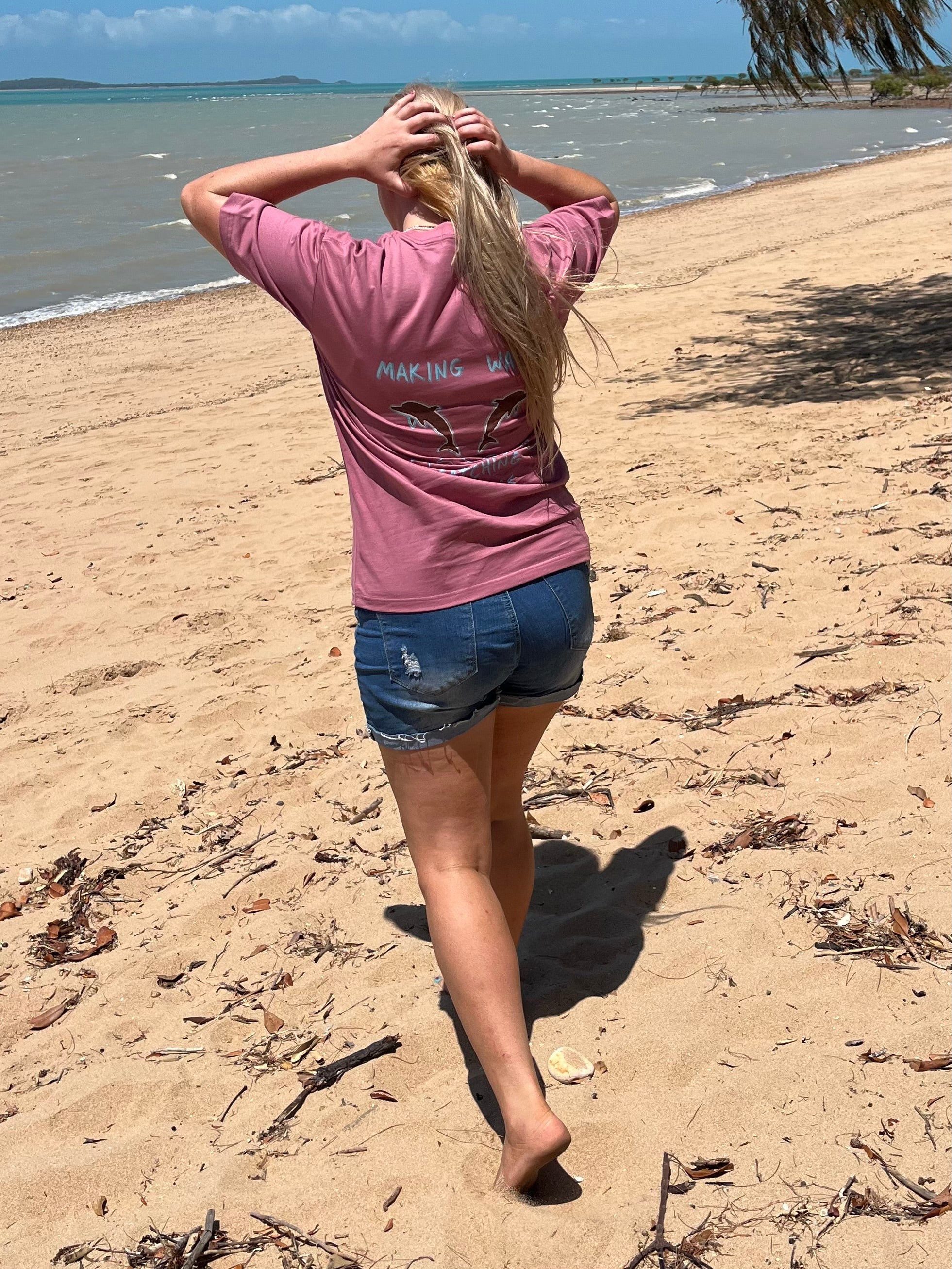 Gone Fishing - Oversize Deep Drop Shoulder