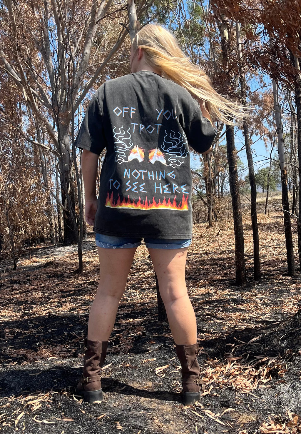 Get Off Your High Horse - Bamboo Slub/Snow Wash