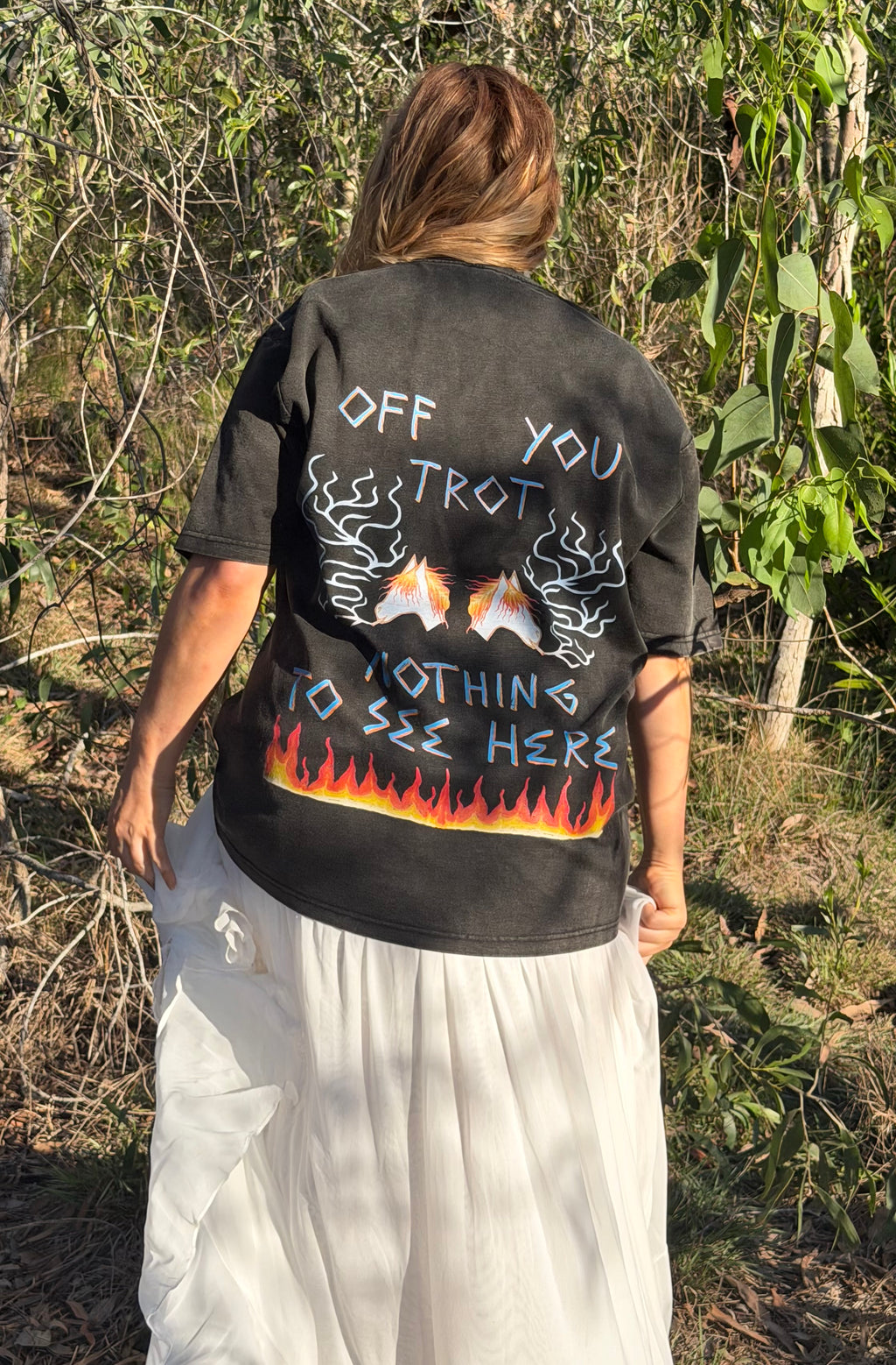 Get Off Your High Horse - Bamboo Slub/Snow Wash