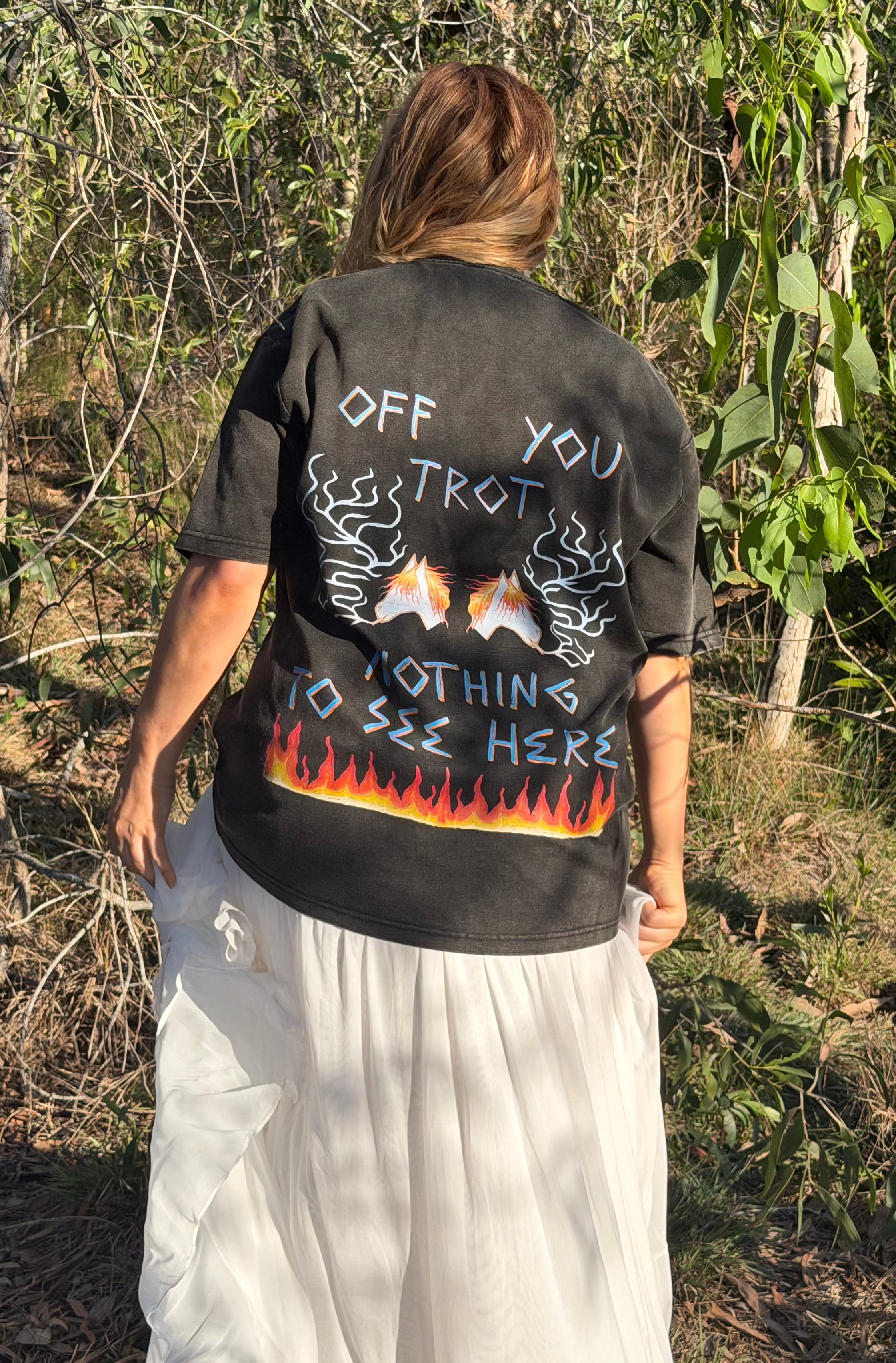 Get Off Your High Horse - Bamboo Slub/Snow Wash