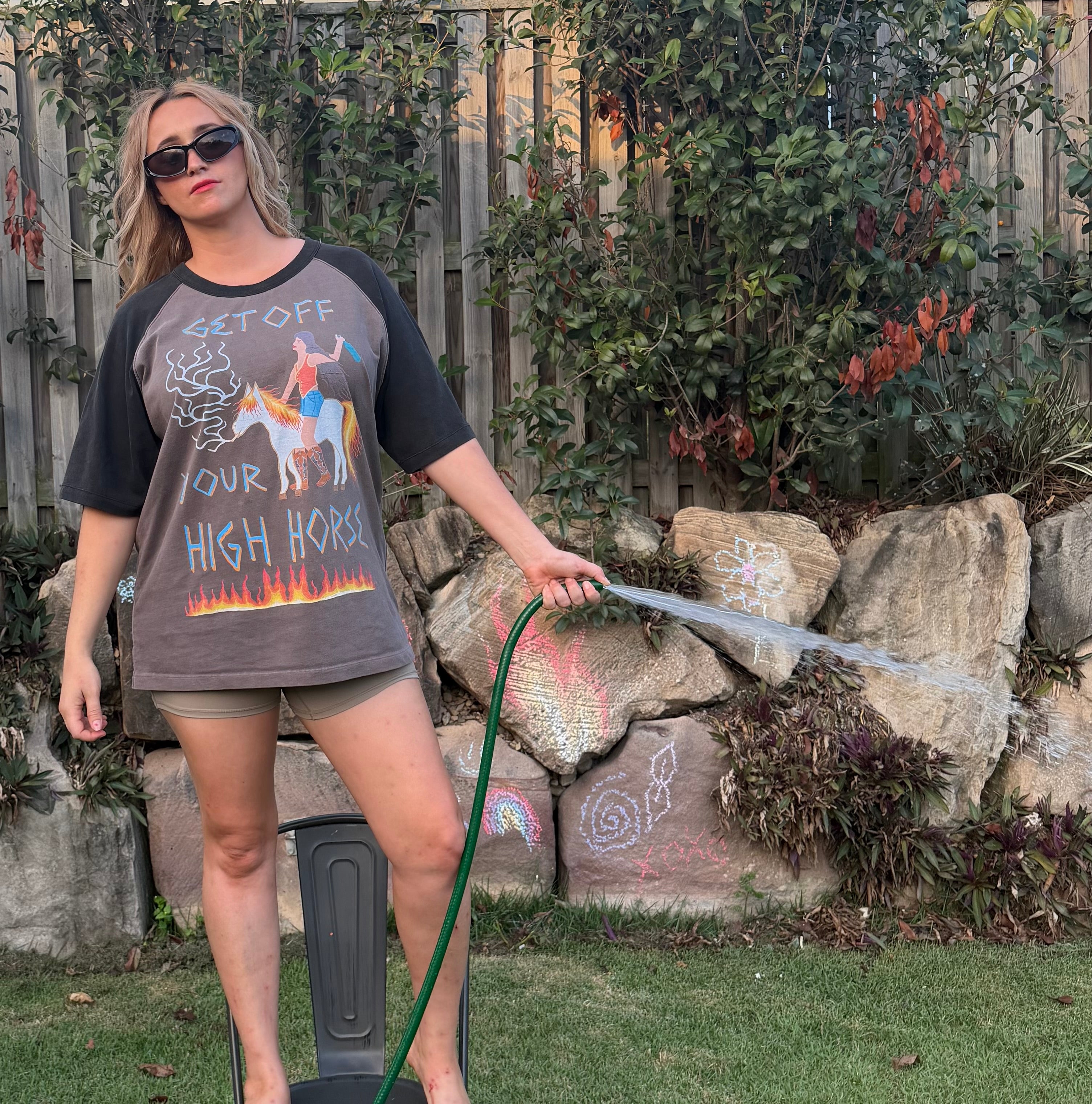 Get Off Your High Horse - Raglan Sleeve Oversize