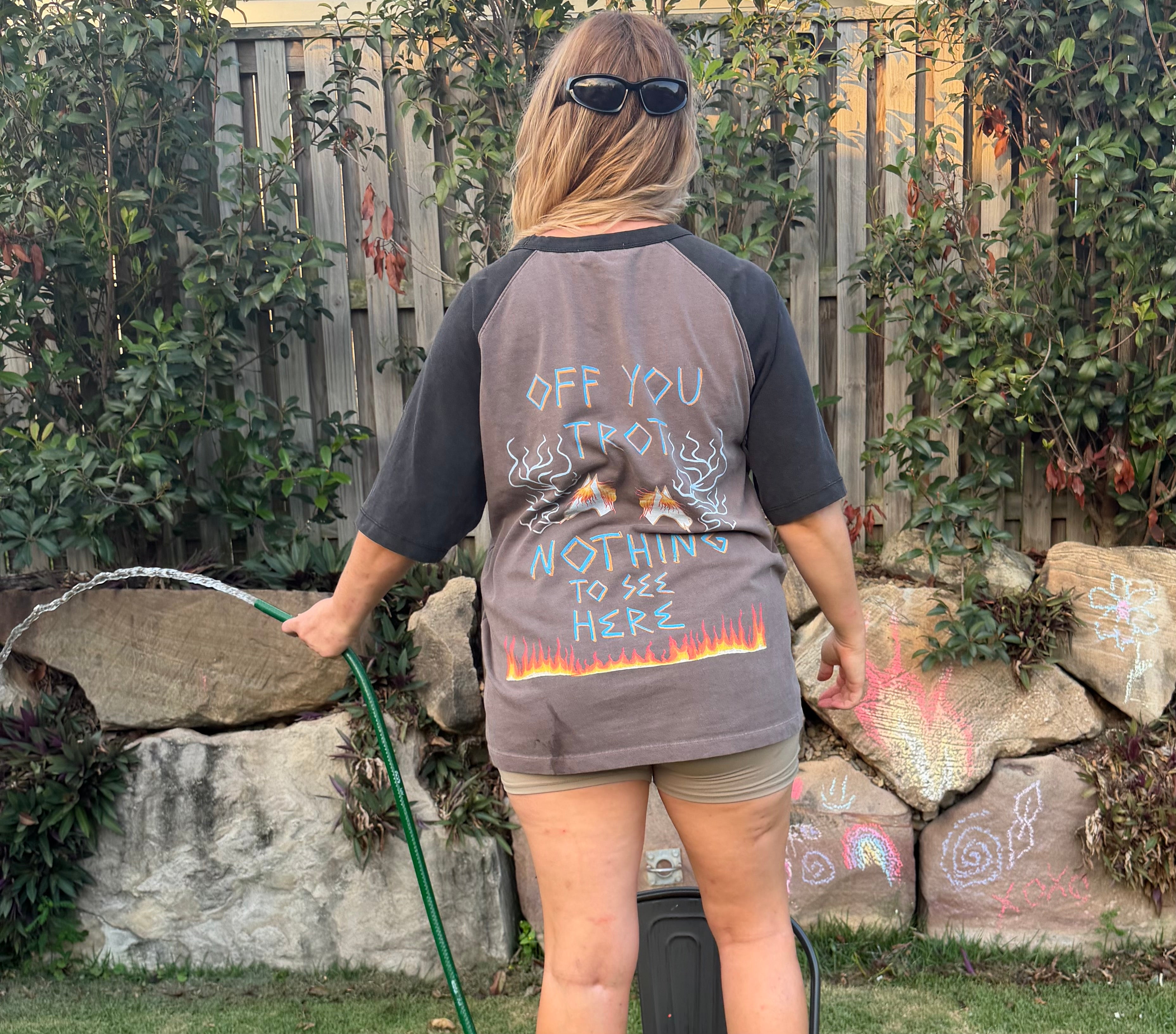 Get Off Your High Horse - Raglan Sleeve Oversize