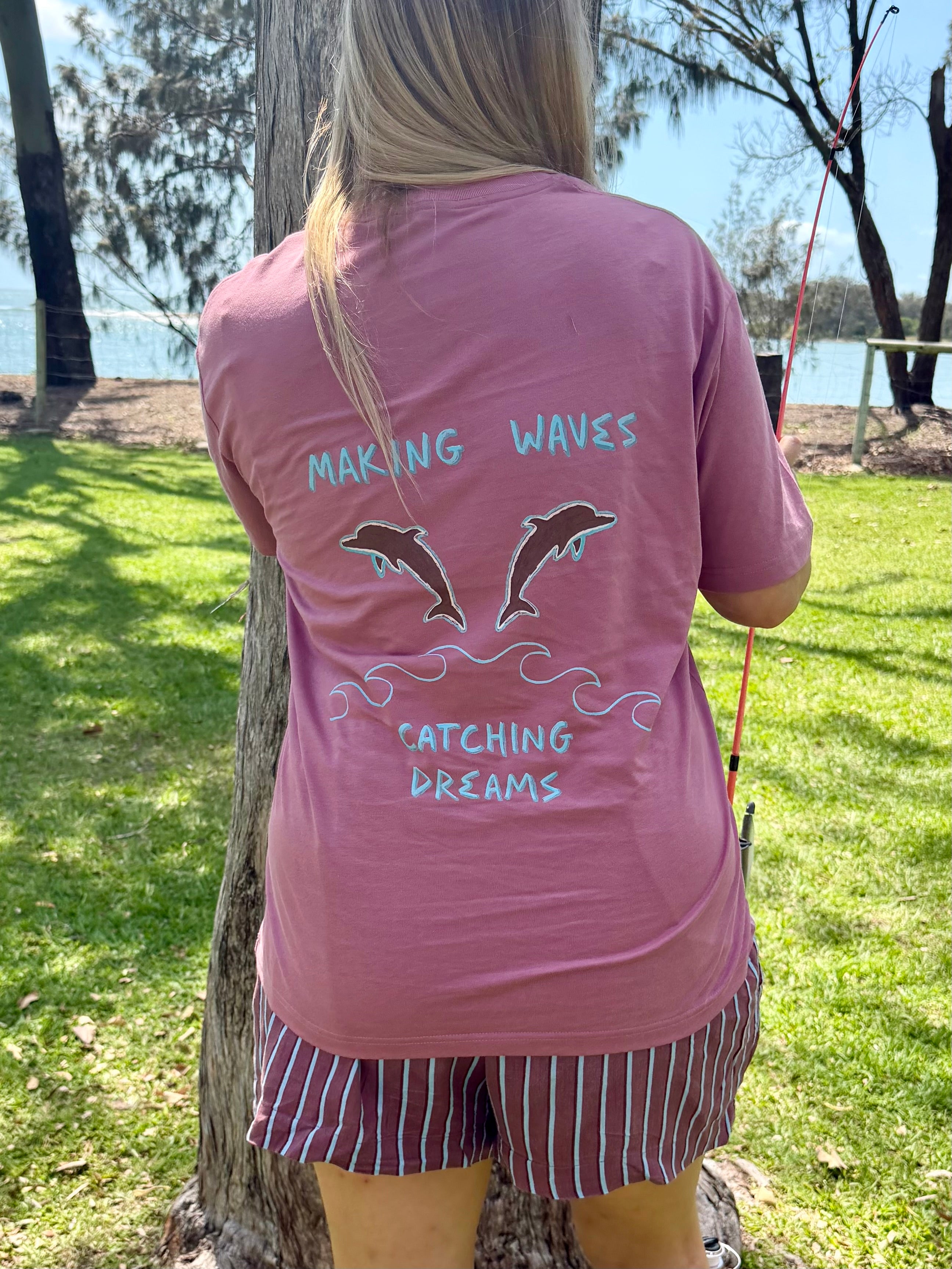 Gone Fishing - Oversize Deep Drop Shoulder