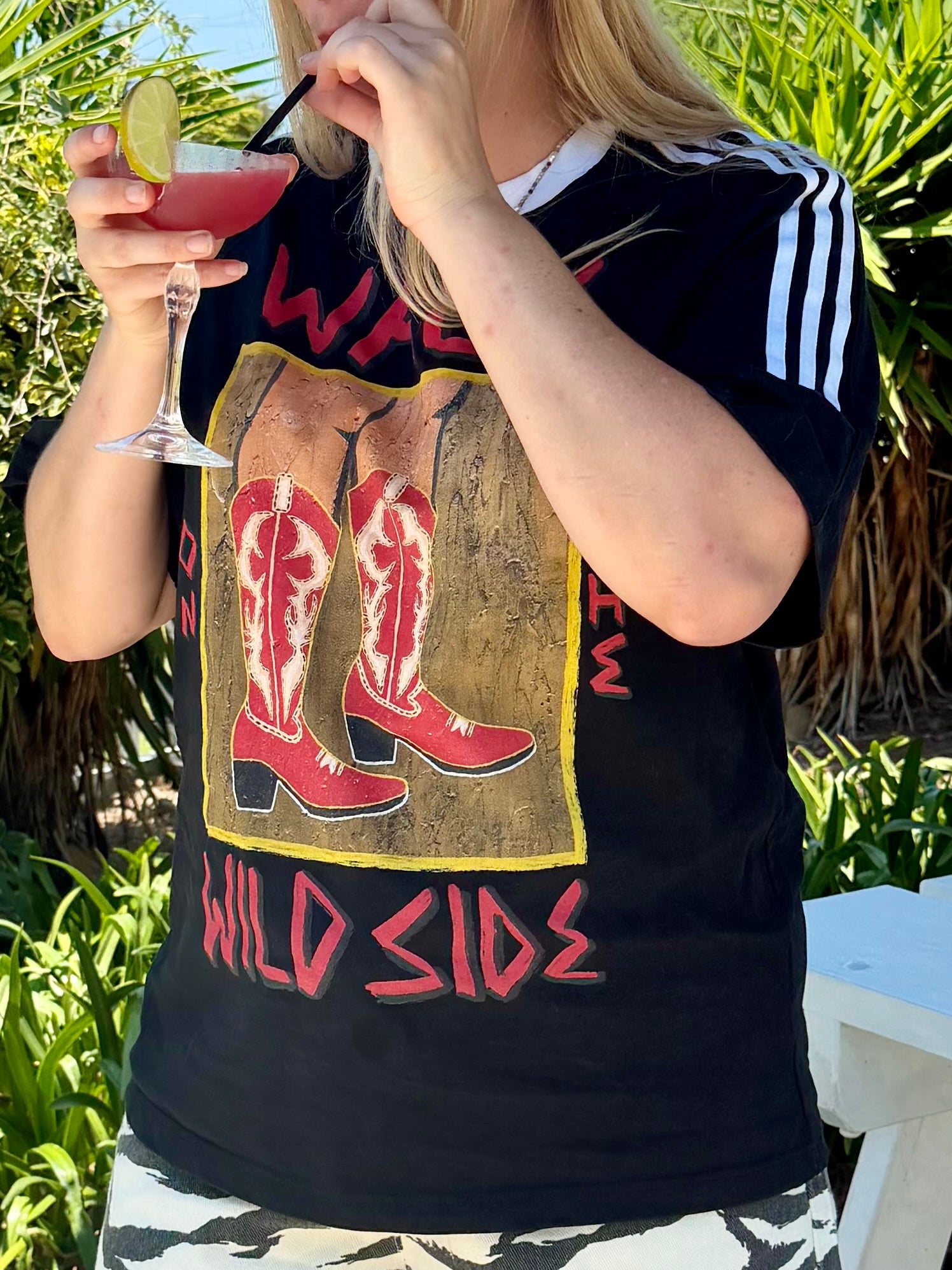 Walk On The Wild Side - Contrast Stripe Crewneck