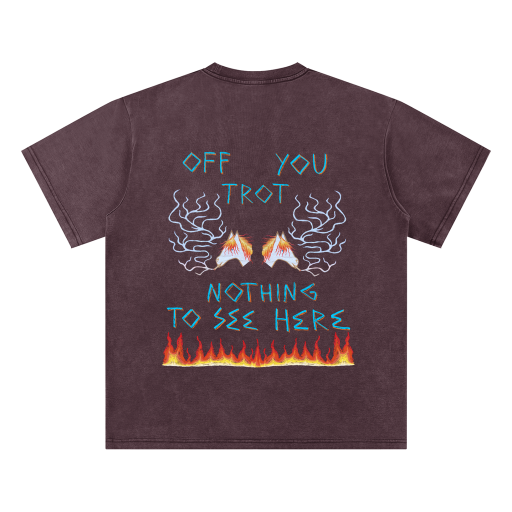 Get Off Your High Horse - Bamboo Slub/Snow Wash