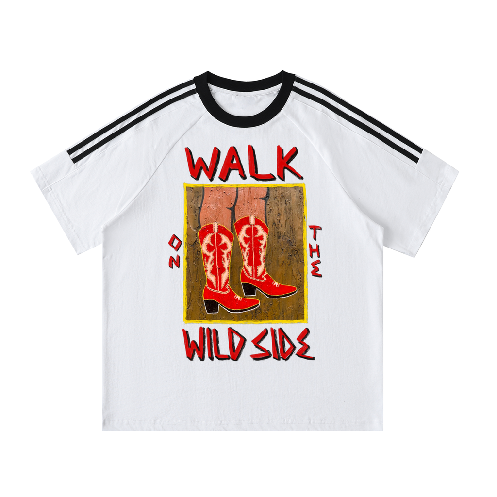 Walk On The Wild Side - Contrast Stripe Crewneck