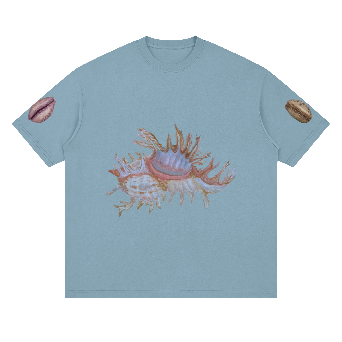 SHELLS - Deep Drop Shoulder Printed Sleeve