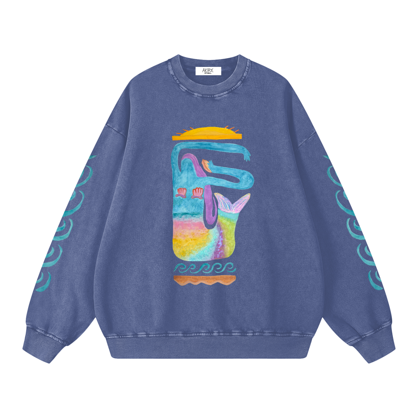 MER - Heavyweight Loose Vintage Wash Sleeve Print