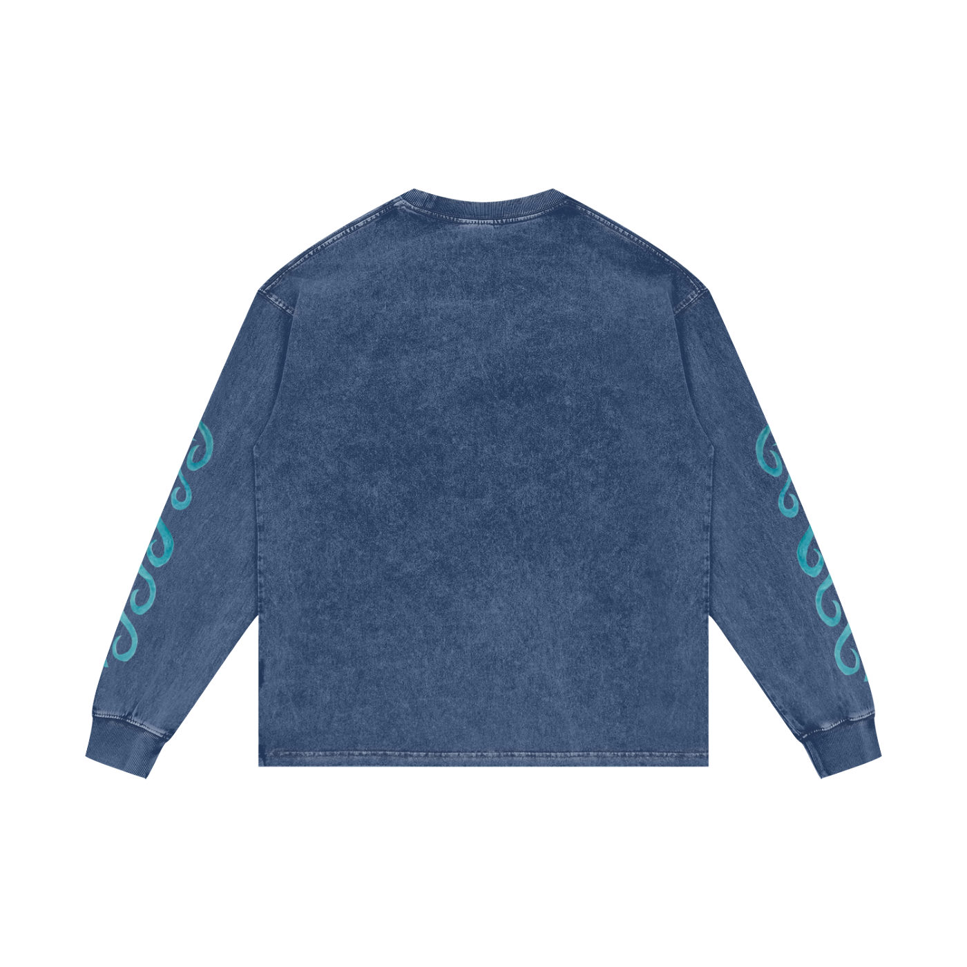 MER - Acid Wash Oversize Long Sleeve Print