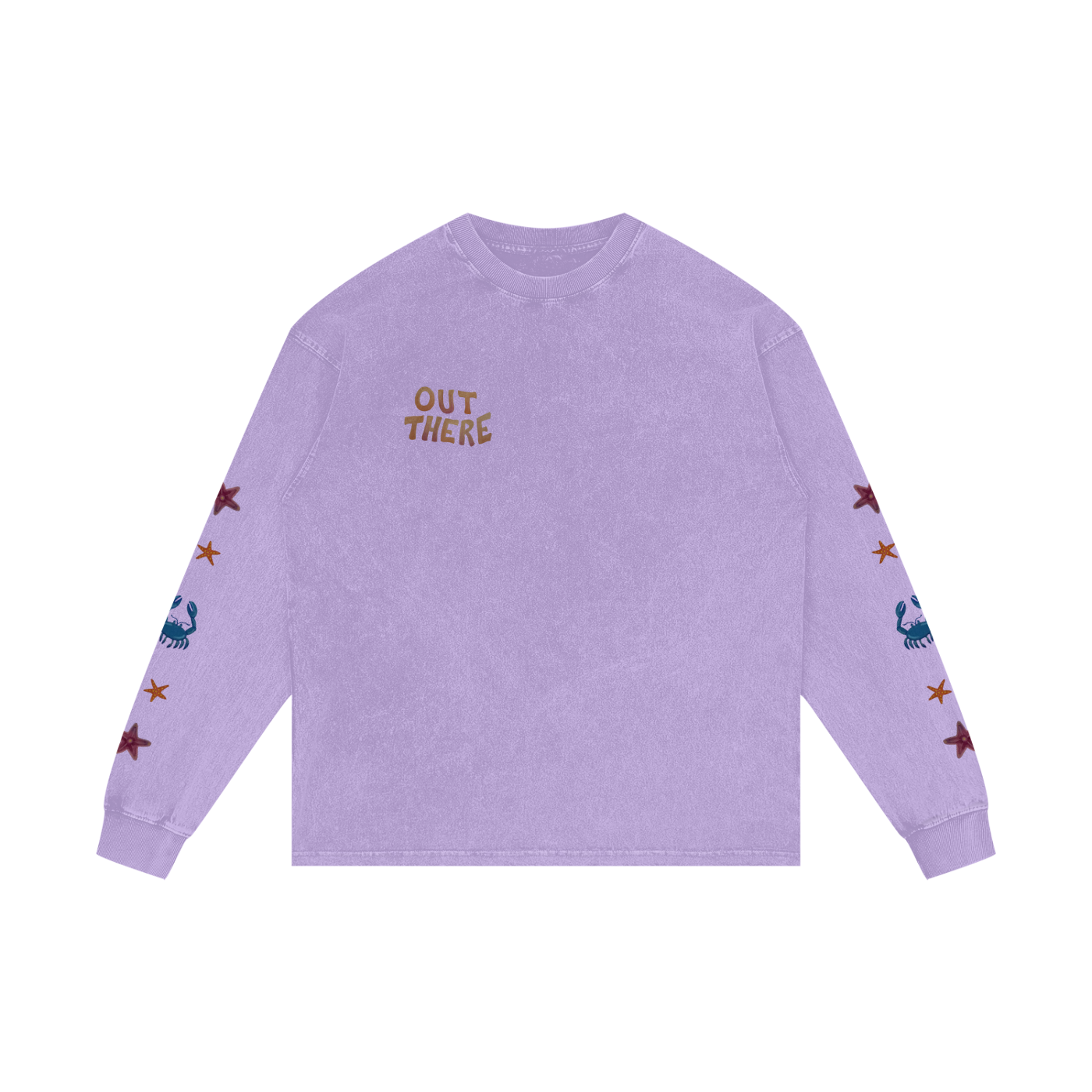 OUT THERE - Acid Wash Oversize Long Sleeve