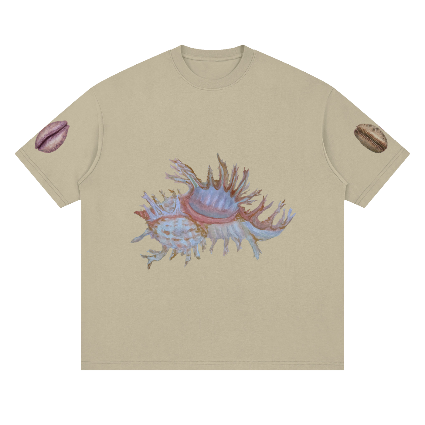 SHELLS - Deep Drop Shoulder Printed Sleeve