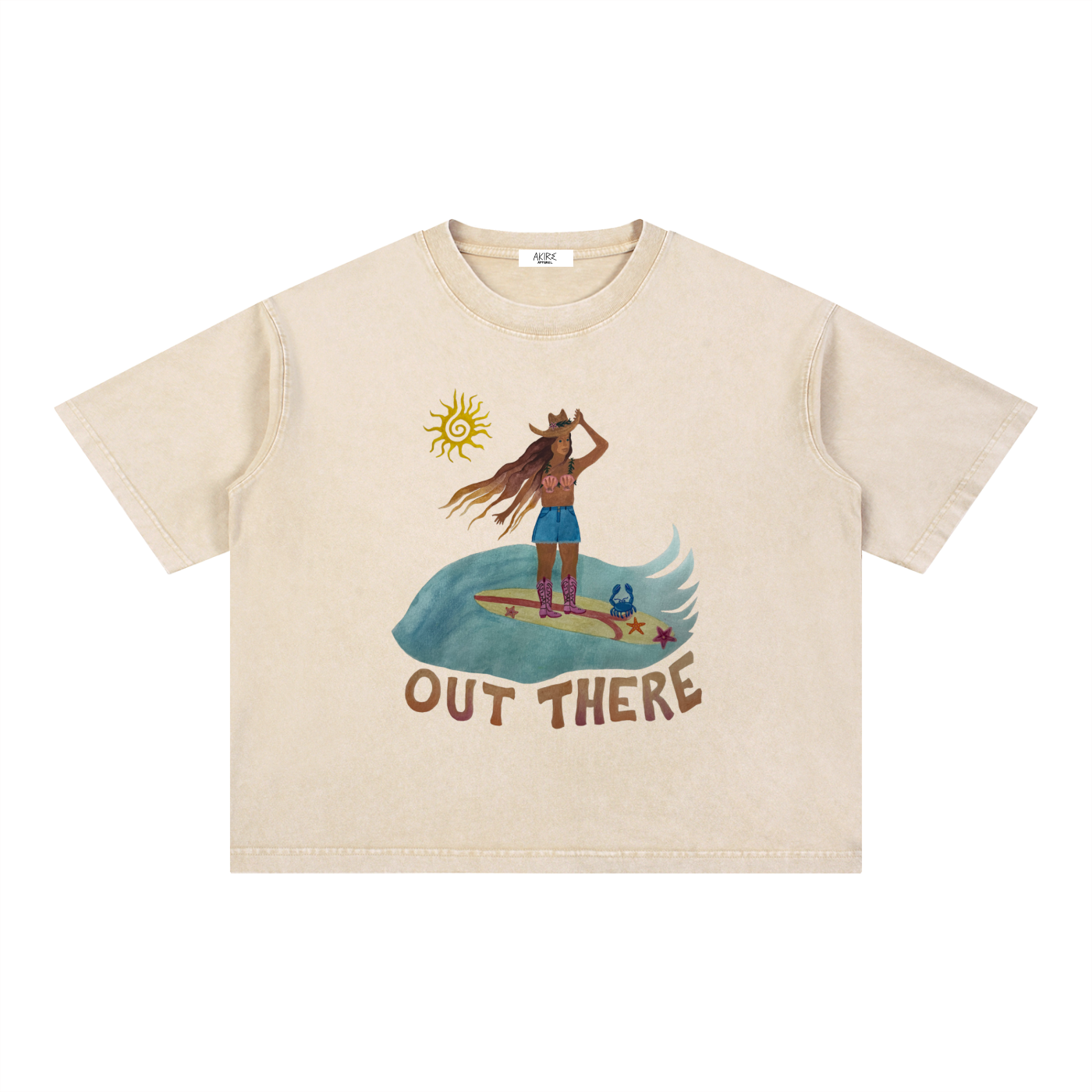 OUT THERE - Mineral Wash Boxy Thick