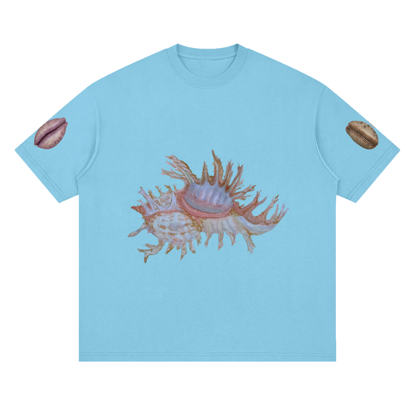 SHELLS - Deep Drop Shoulder Printed Sleeve