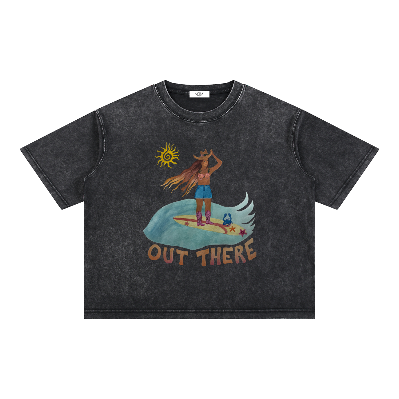OUT THERE - Mineral Wash Boxy Thick
