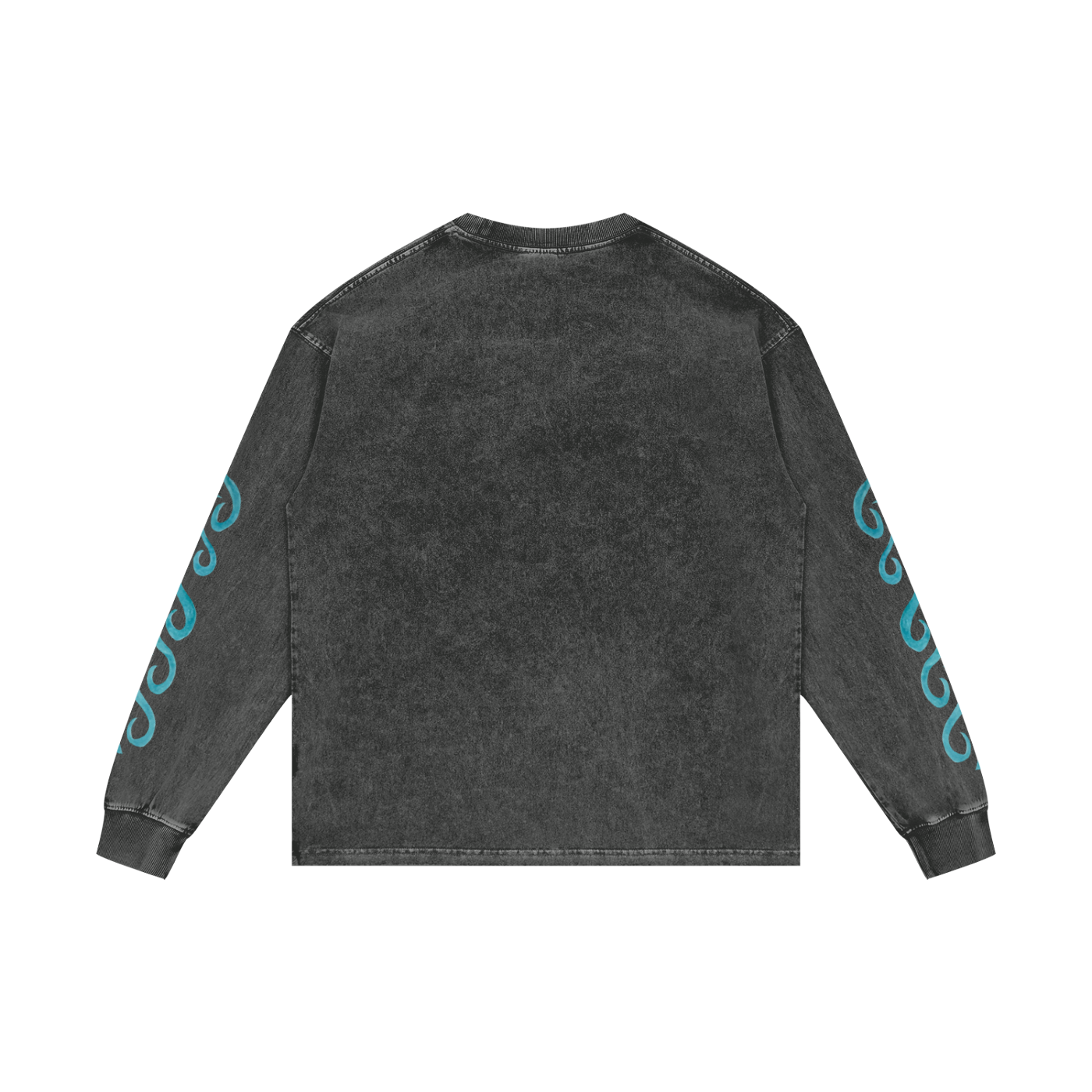 MER - Acid Wash Oversize Long Sleeve Print